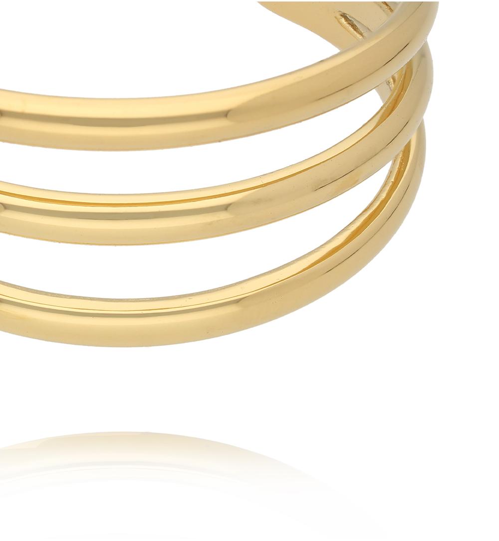 Bransoletka obręcz złota potrójna BSY0468