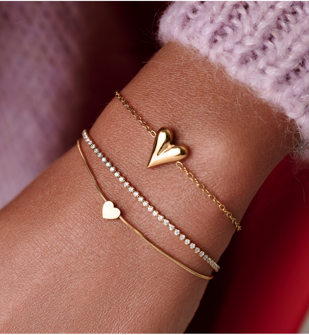 Bransoletka z sercem złota BSA0940