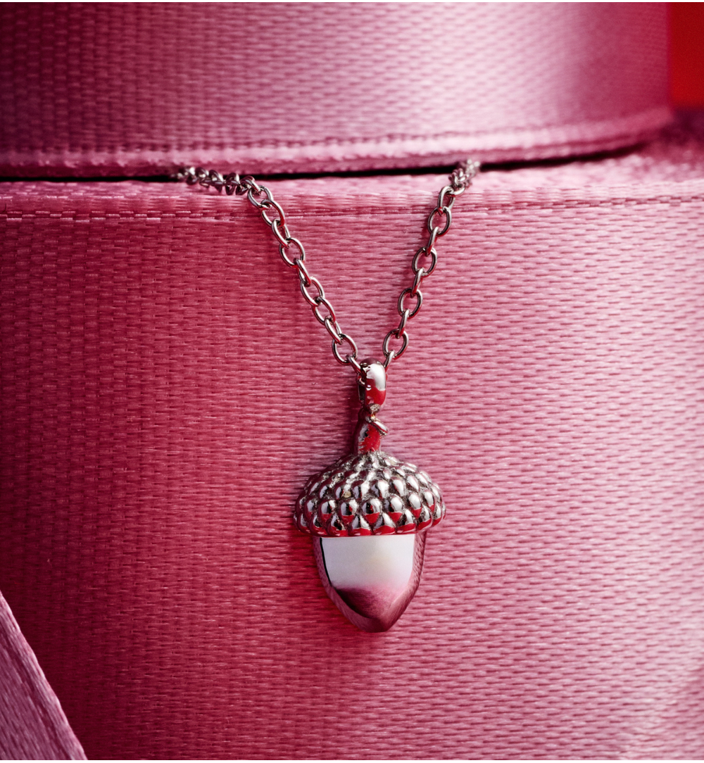 Zestaw świątecznej biżuterii ze srebrnymi żołędziami ZN0056