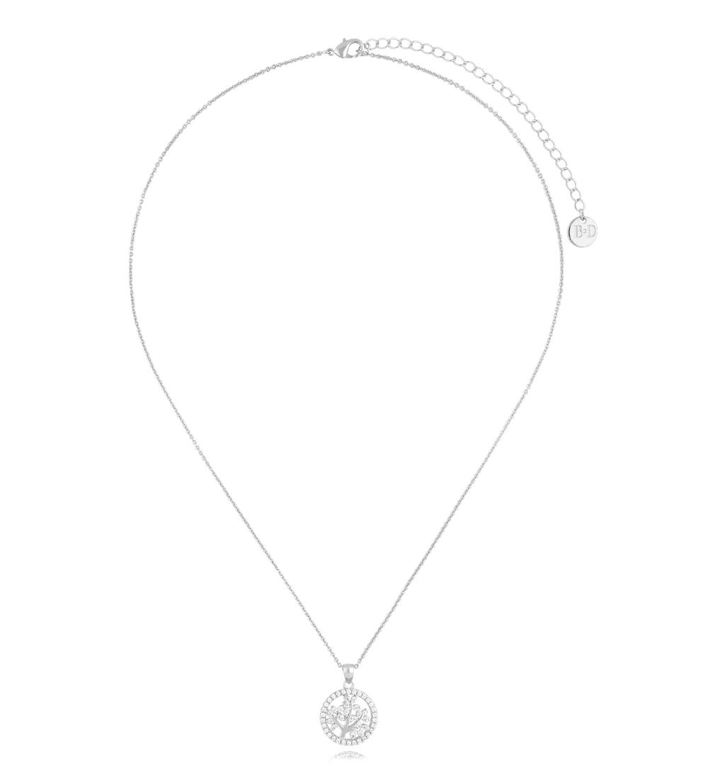 Naszyjnik srebrny z drzewkiem Glam Charms NS0288