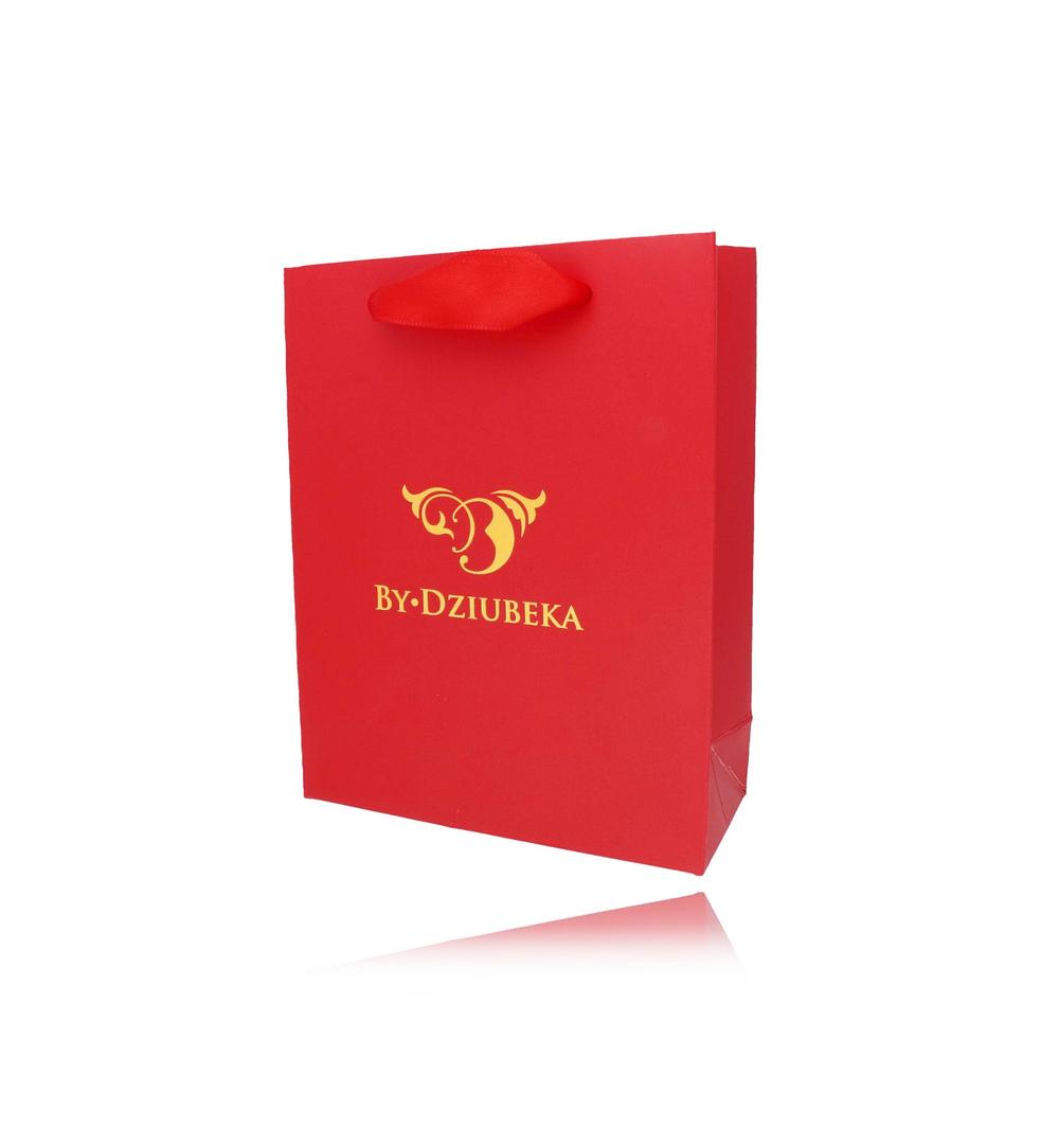 Zestaw prezentowy pudełko i torebka czerwony OPA0188