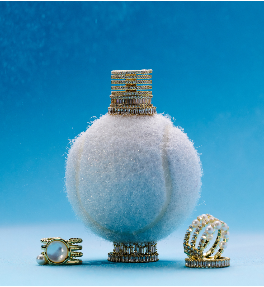 Pierścionek złocony z masą perłową i perłą PSS0221