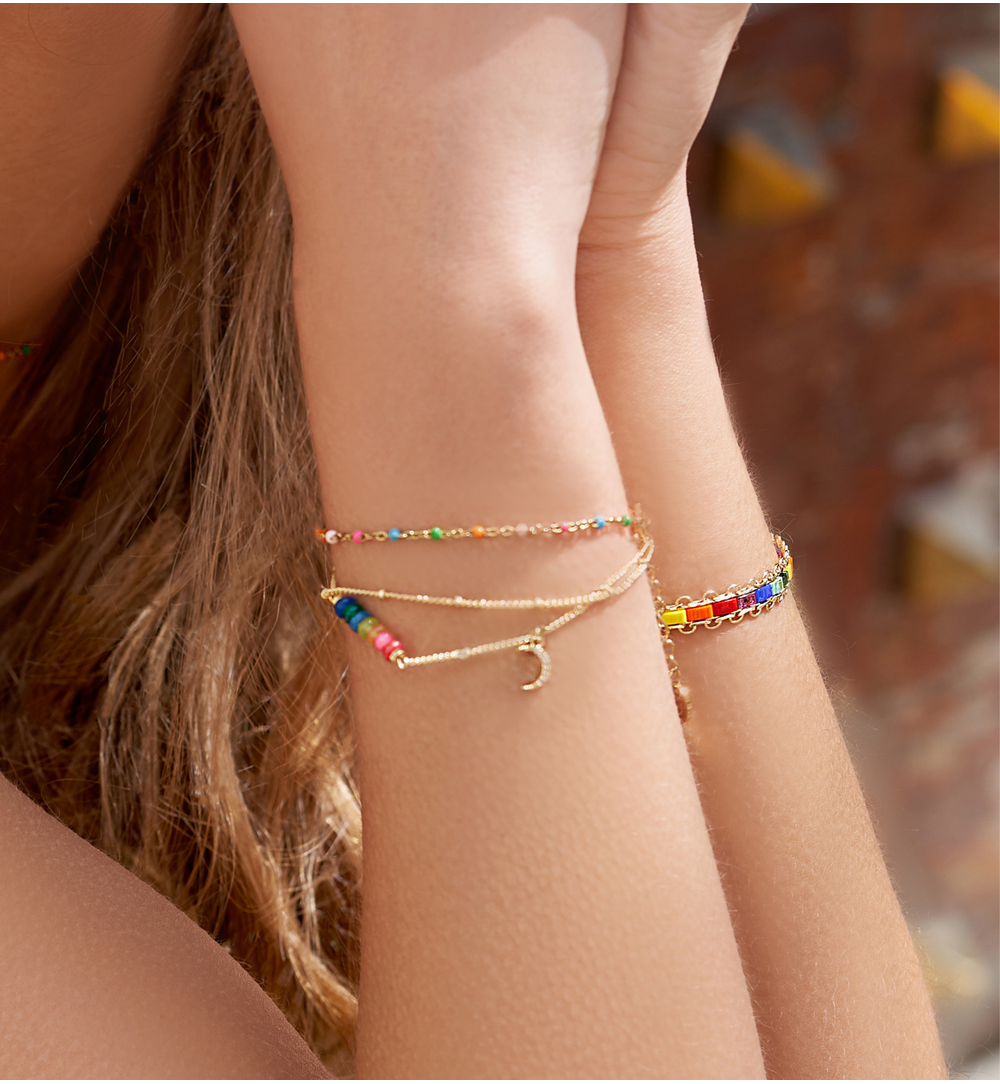 Bransoletka z kolorową emalią Summer Time BSC1362