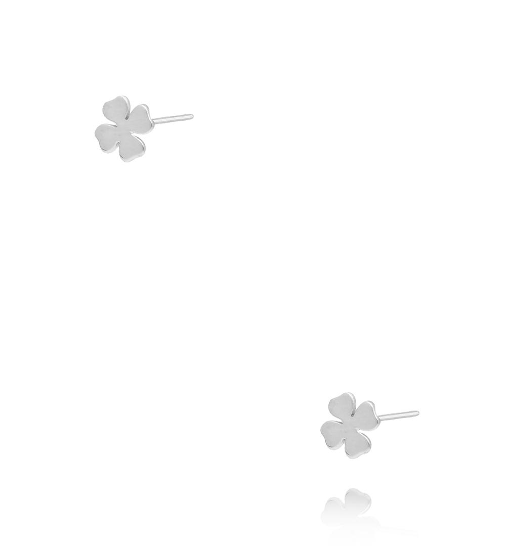 Kolczyki koniczynki  srebrne KGG0027