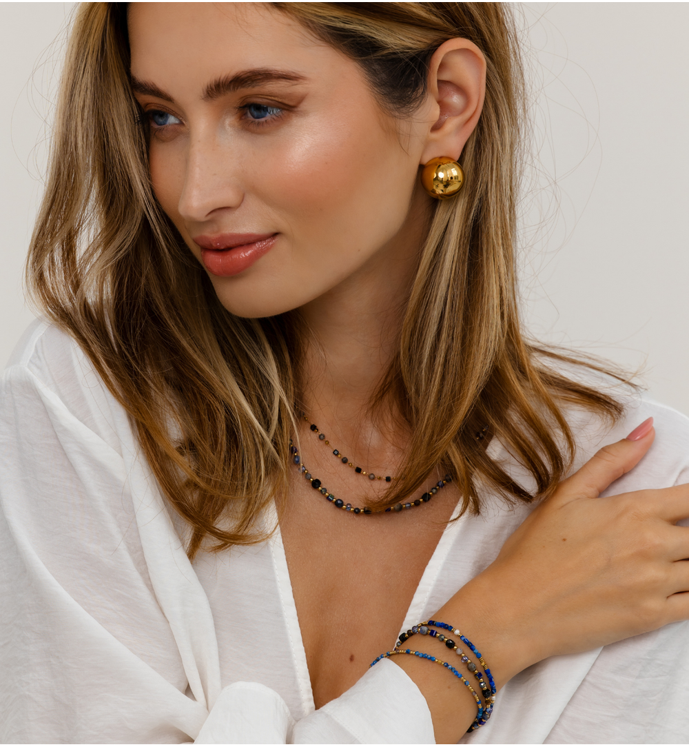 Bransoletka z lapisami Serenity BPA0493