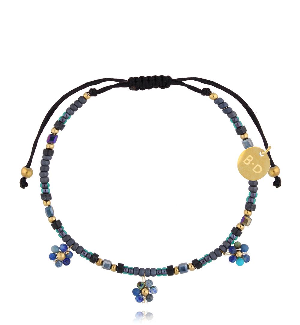 Bransoletka ze lapisami Stone Flowers BMT0259