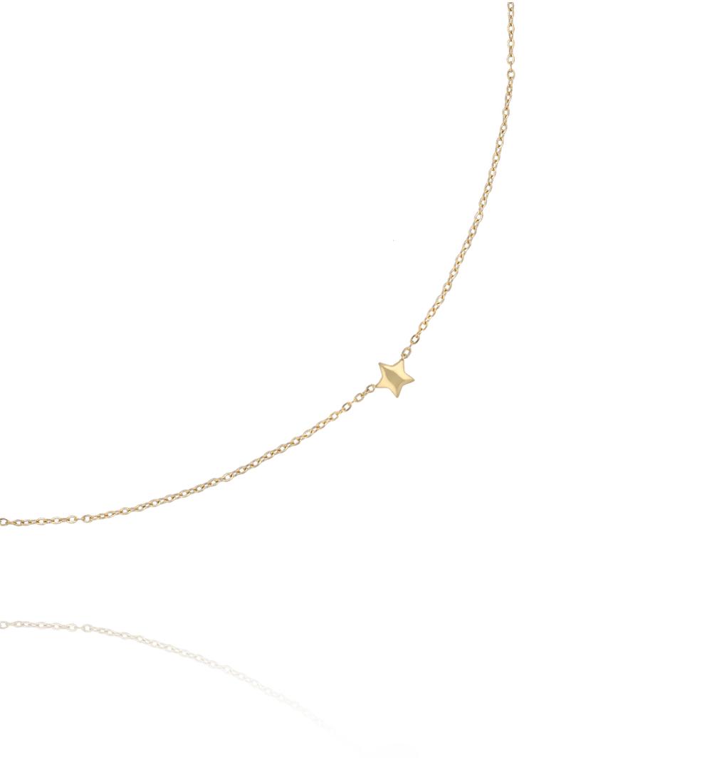 Naszyjnik z gwiazdką złoty NSY0765