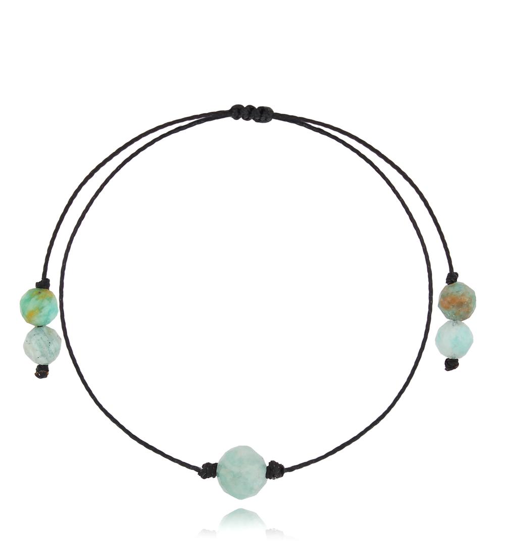 Bransoletka z amazonitami Birthstones BGL0731