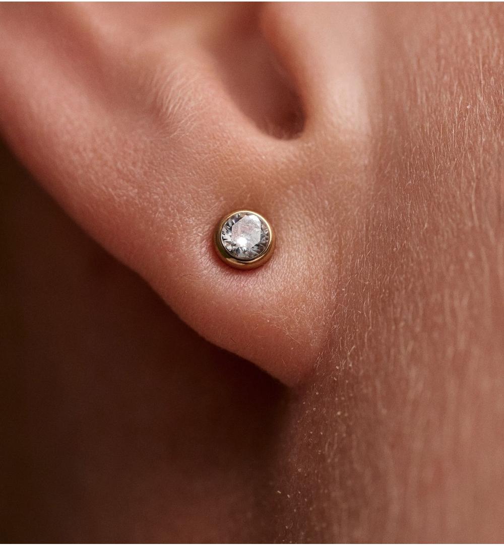 Zestaw biżuterii złota żmijka z cyrkoniami ZN0233