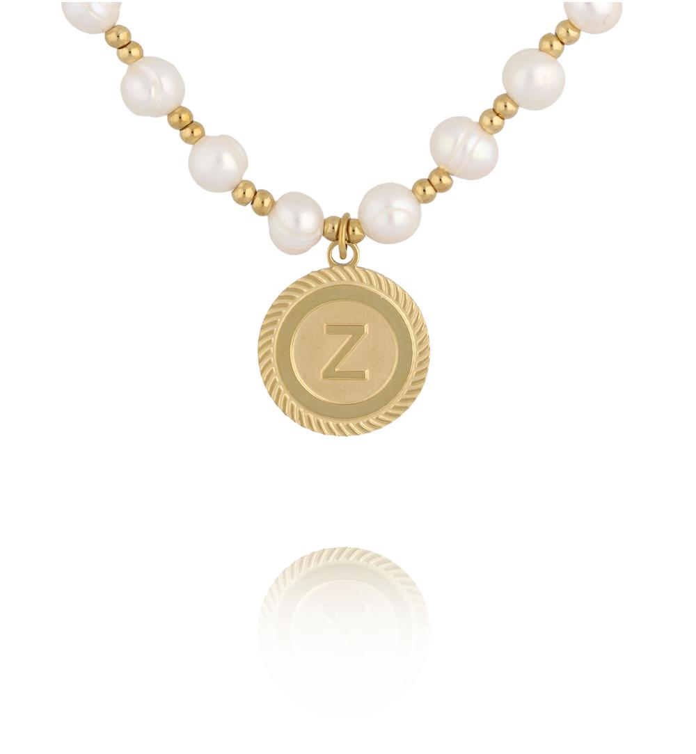 Naszyjnik z pereł z literką Z NPE0384