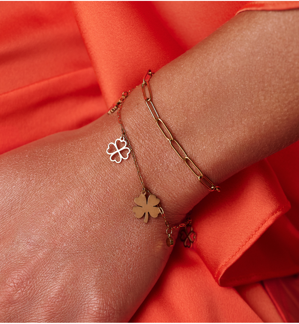 Zestaw biżuterii z koniczynką ZN0186