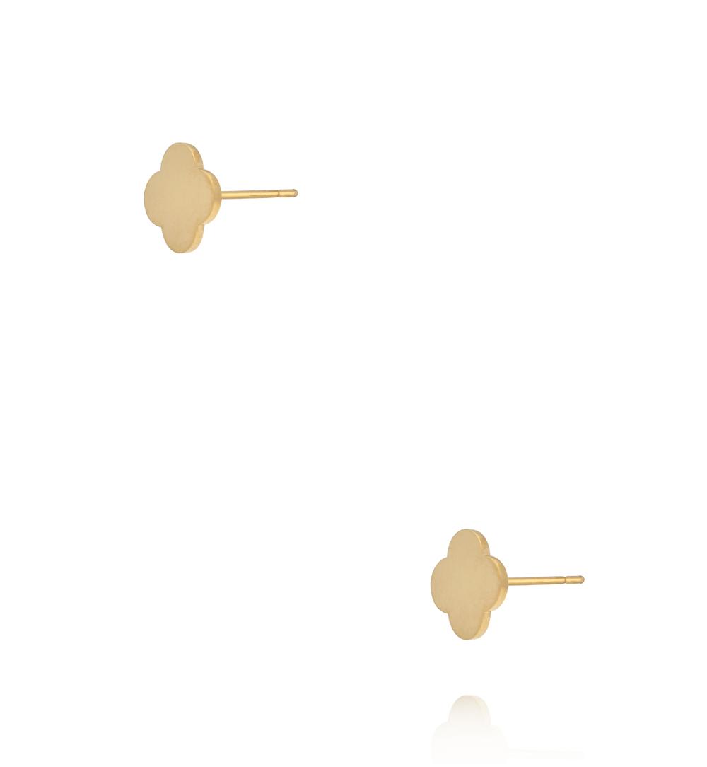 Kolczyki koniczynki złote KSY0609