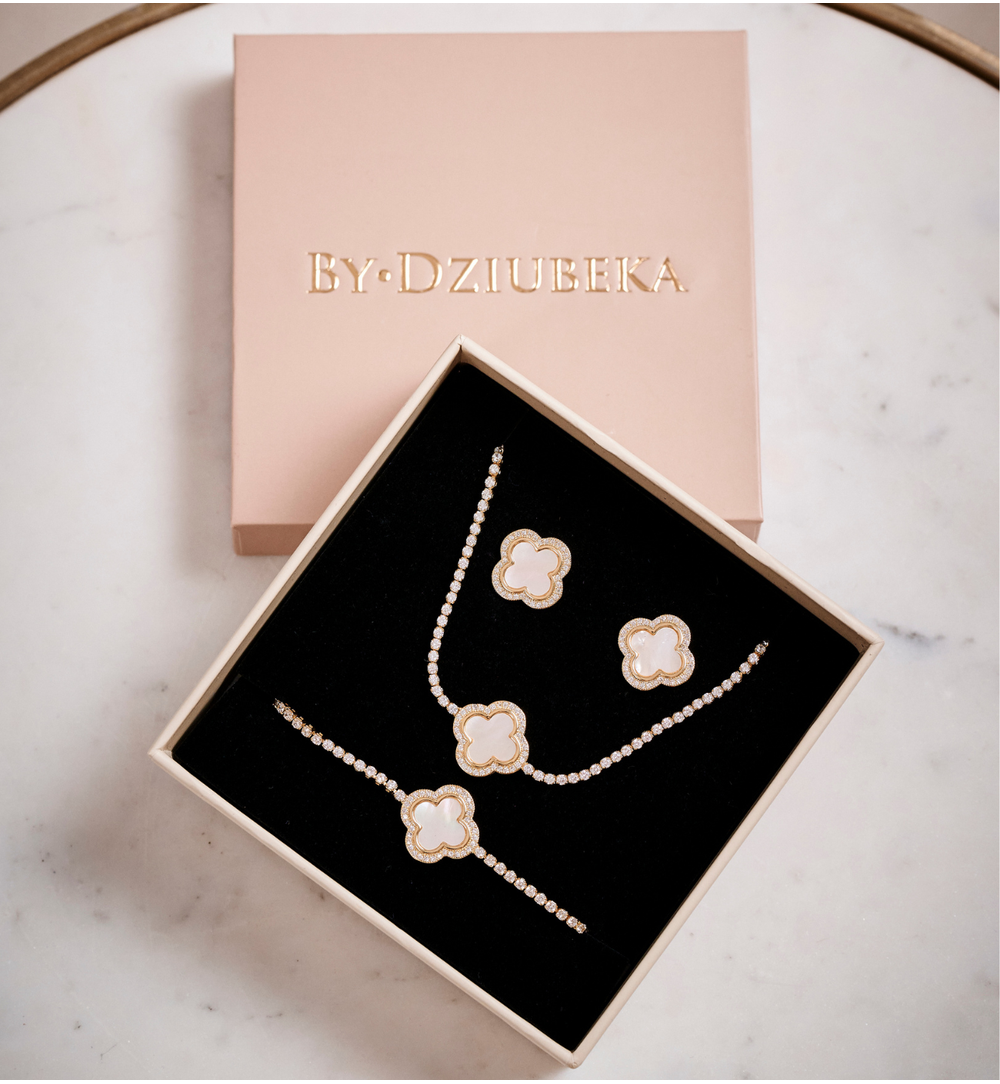 Bransoletka złota z koniczynką Gold Clover BSS0183