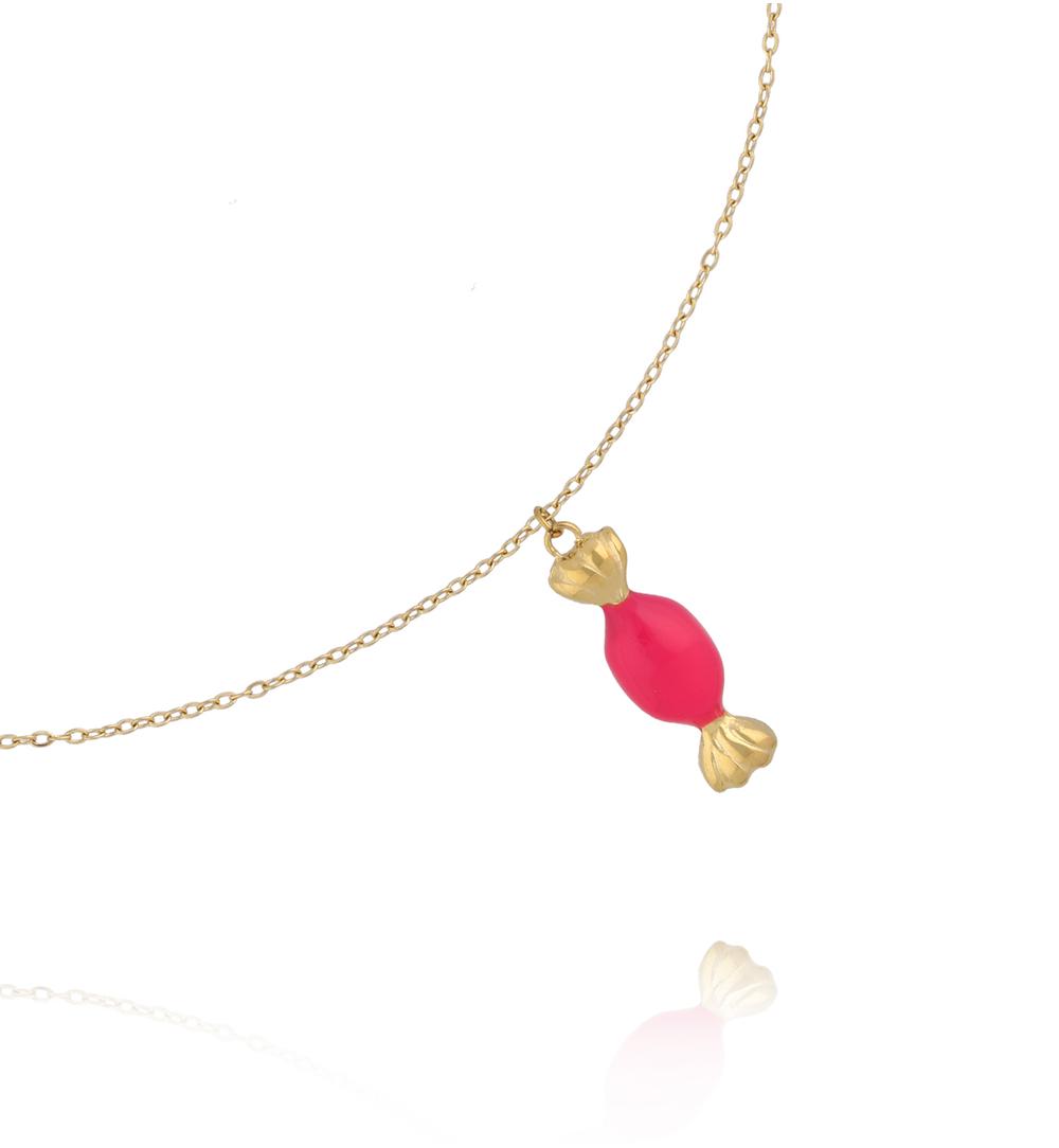 Naszyjnik dla dziewczynki z zawieszką  cukierka NSY0807