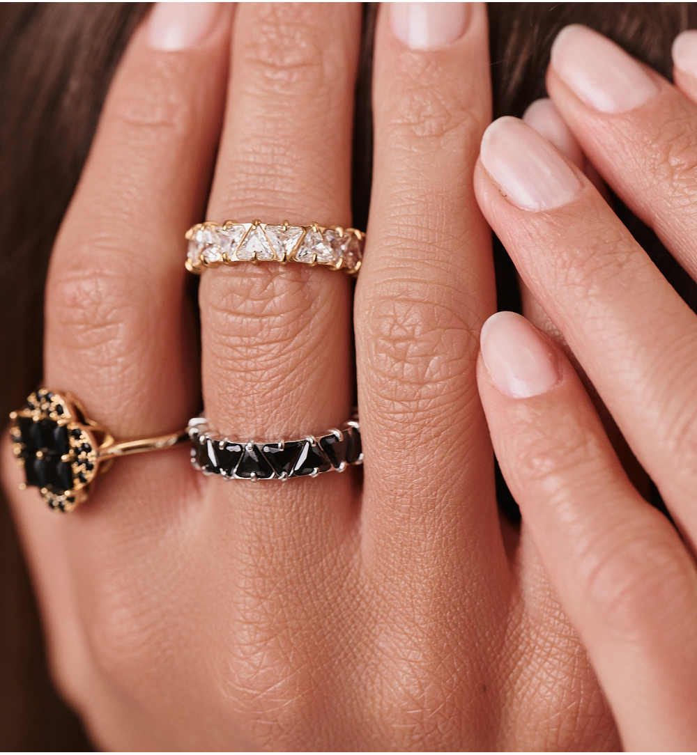 Obrączka z cyrkoniami złota PSY0099