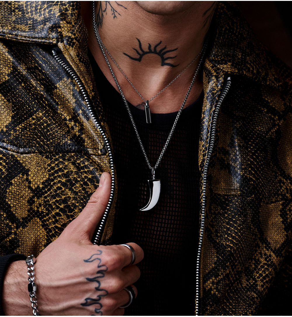 Naszyjnik męski z zawieszką NMITC0184