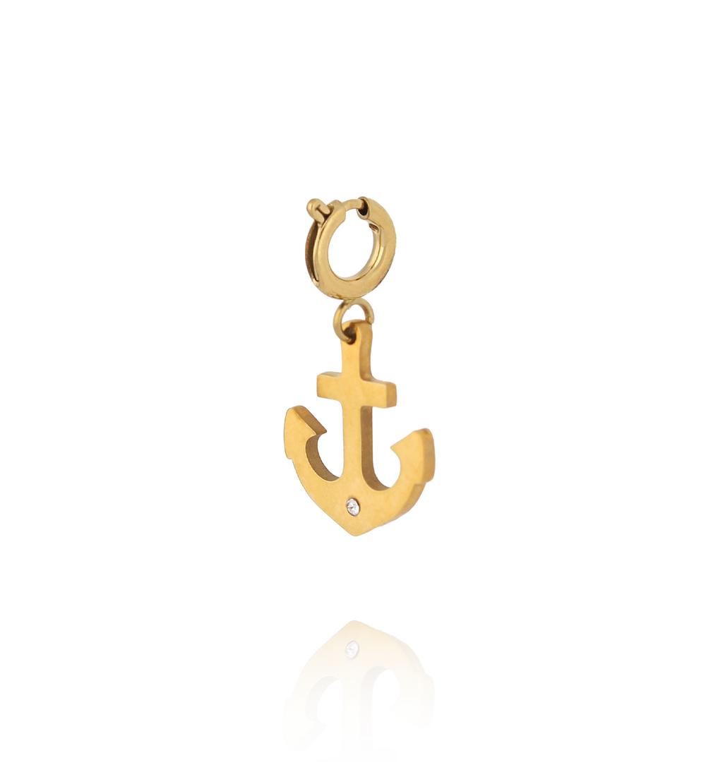 Charms  złoty z kotwicą i cyrkonią CHA0177