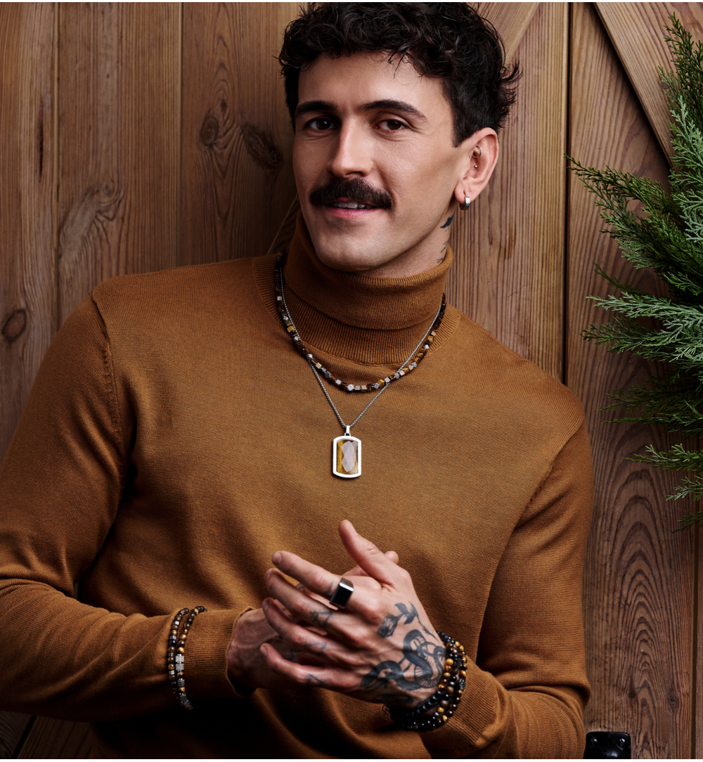 Bransoletka męska z tygrysim okiem Athils BMITC0609