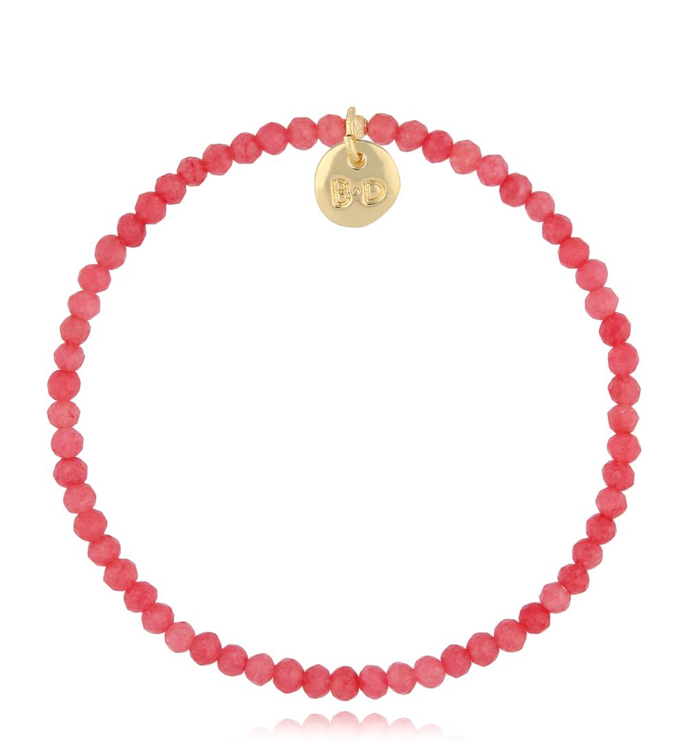 Bransoletka z czerwonymi jadeitami Embla BTW1692