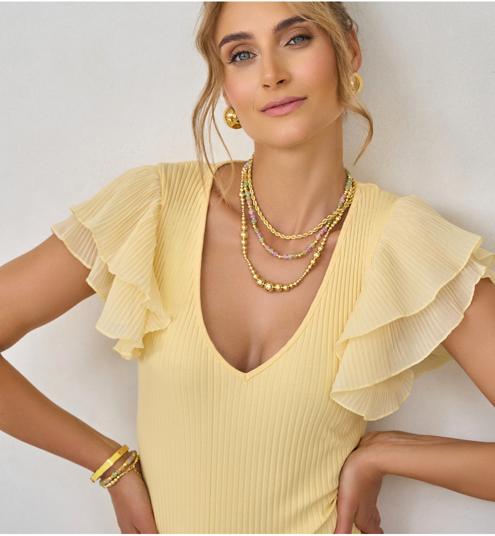 Naszyjnik pastelowy Layra NSC0478