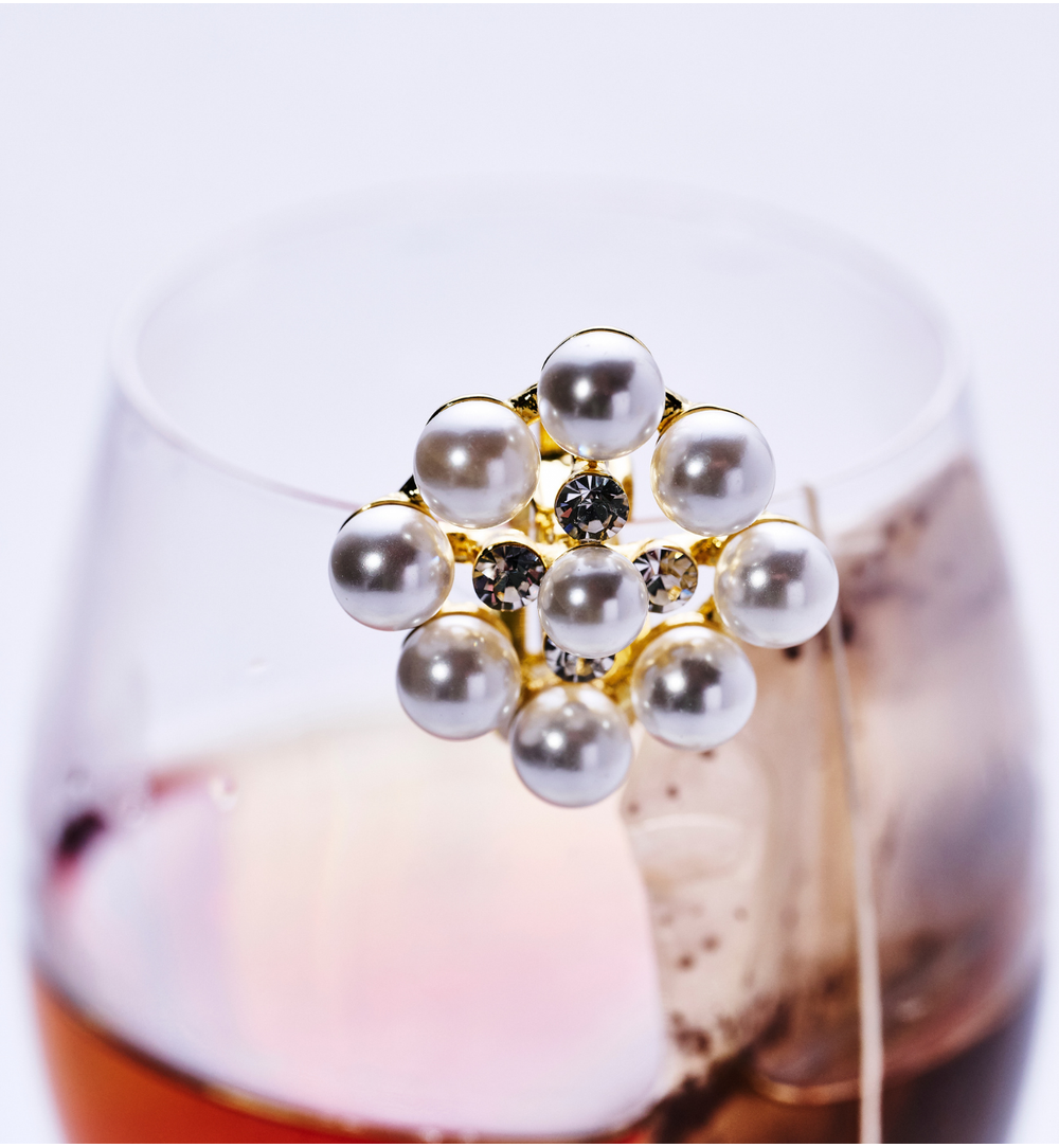 Pierścionek z perłami złoty PPE0112