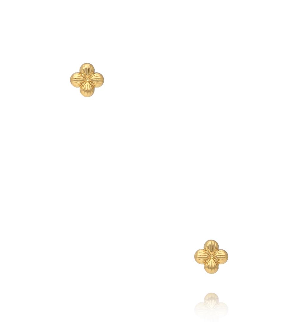 Kolczyki kwiatki złote KSY0560
