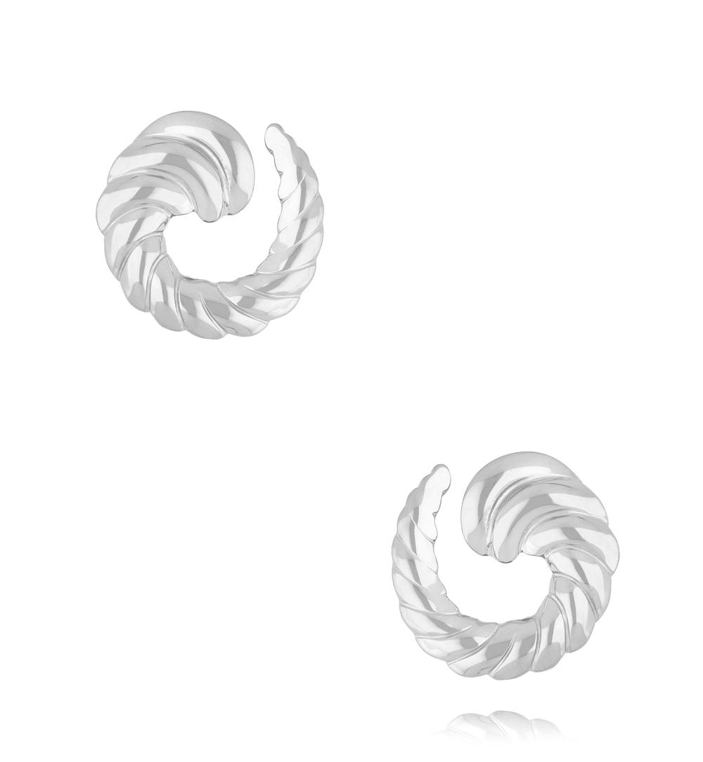 Kolczyki spirala srebrne Spiral Hoop KSA2117