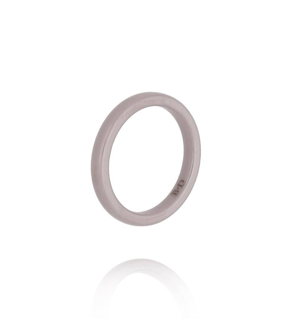 Obrączka z ceramiki cappuccino cienka PFE0113