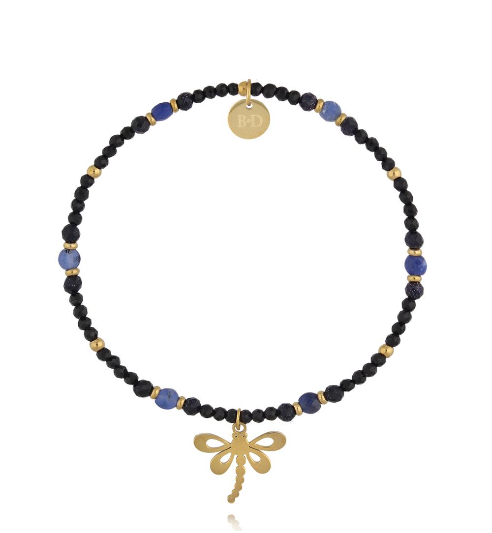 Bransoletka z sodalitami i ważką BTW3667