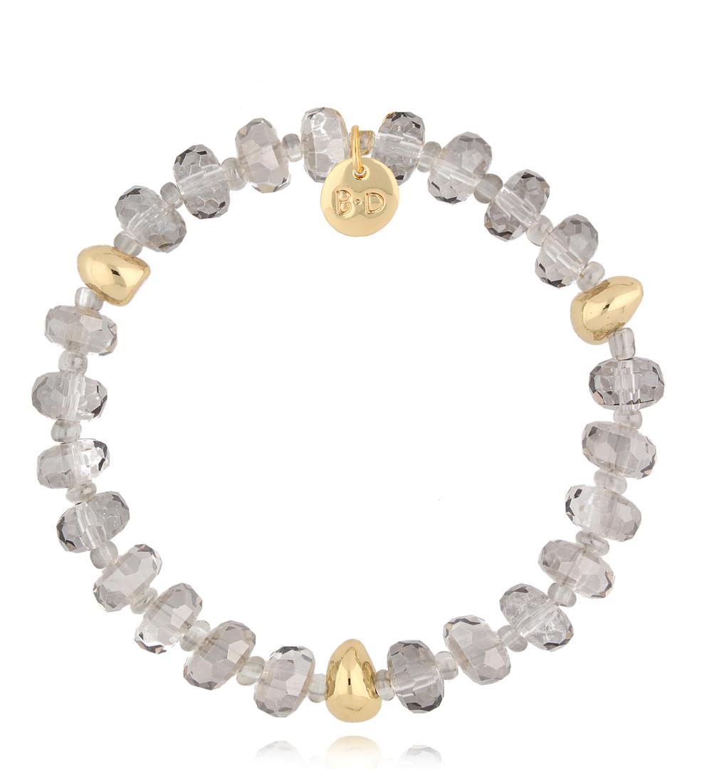 Bransoletka z szarymi kryształkami Clear Sky BCY0123