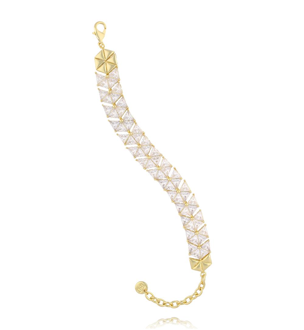 Bransoletka z geometrycznymi kryształami BSS0274