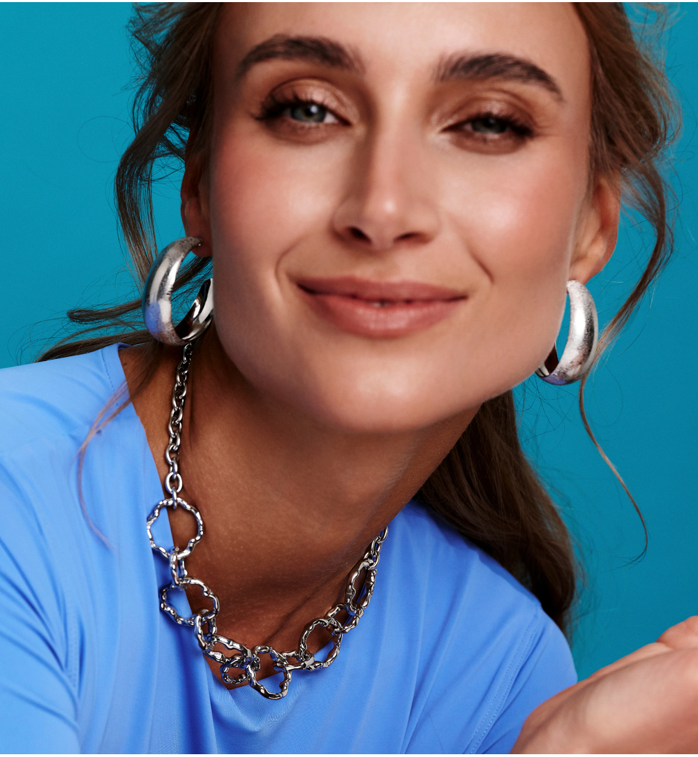 Kolczyki koła o satynowej fakturze srebrne KSY0646