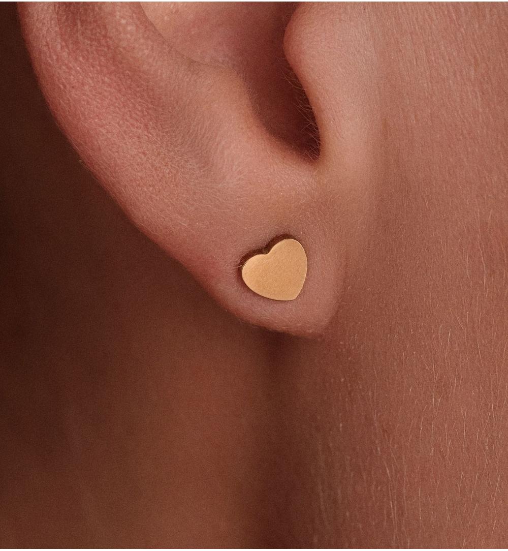 Kolczyki sztyfty w kształcie serca KSY0712