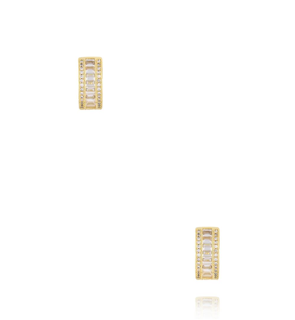 Kolczyki koła złote z cyrkoniami KSS2188