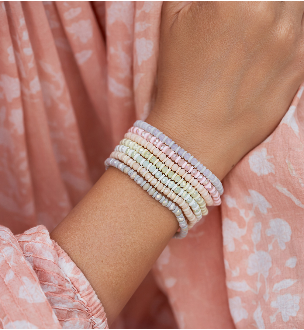 Bransoletka z szarymi kryształkami Roche BTW2051