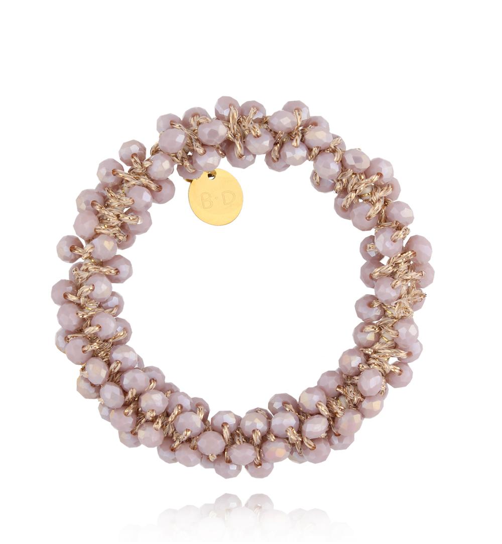 Gumka do włosów z kryształkami liliowa Luminous GWE0010