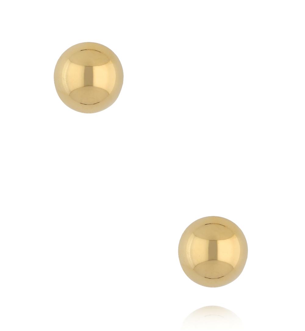 Kolczyki półkola w złotym kolorze ze stali szlachetnej KSY0643