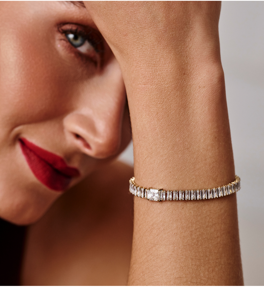 Bransoletka tennis z cyrkoniami BSY0523