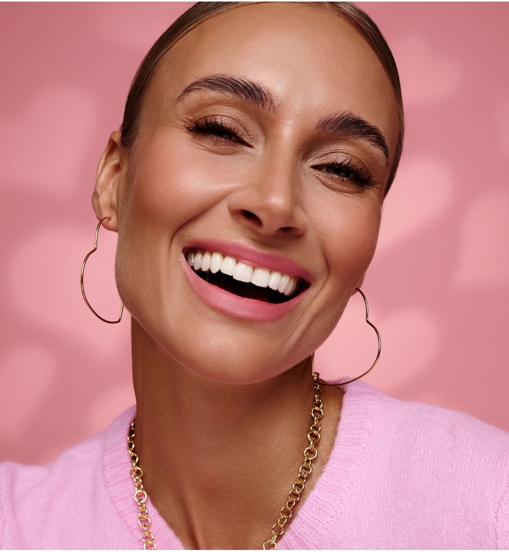 Kolczyki złote serca ze stali szlachetnej KSA0225