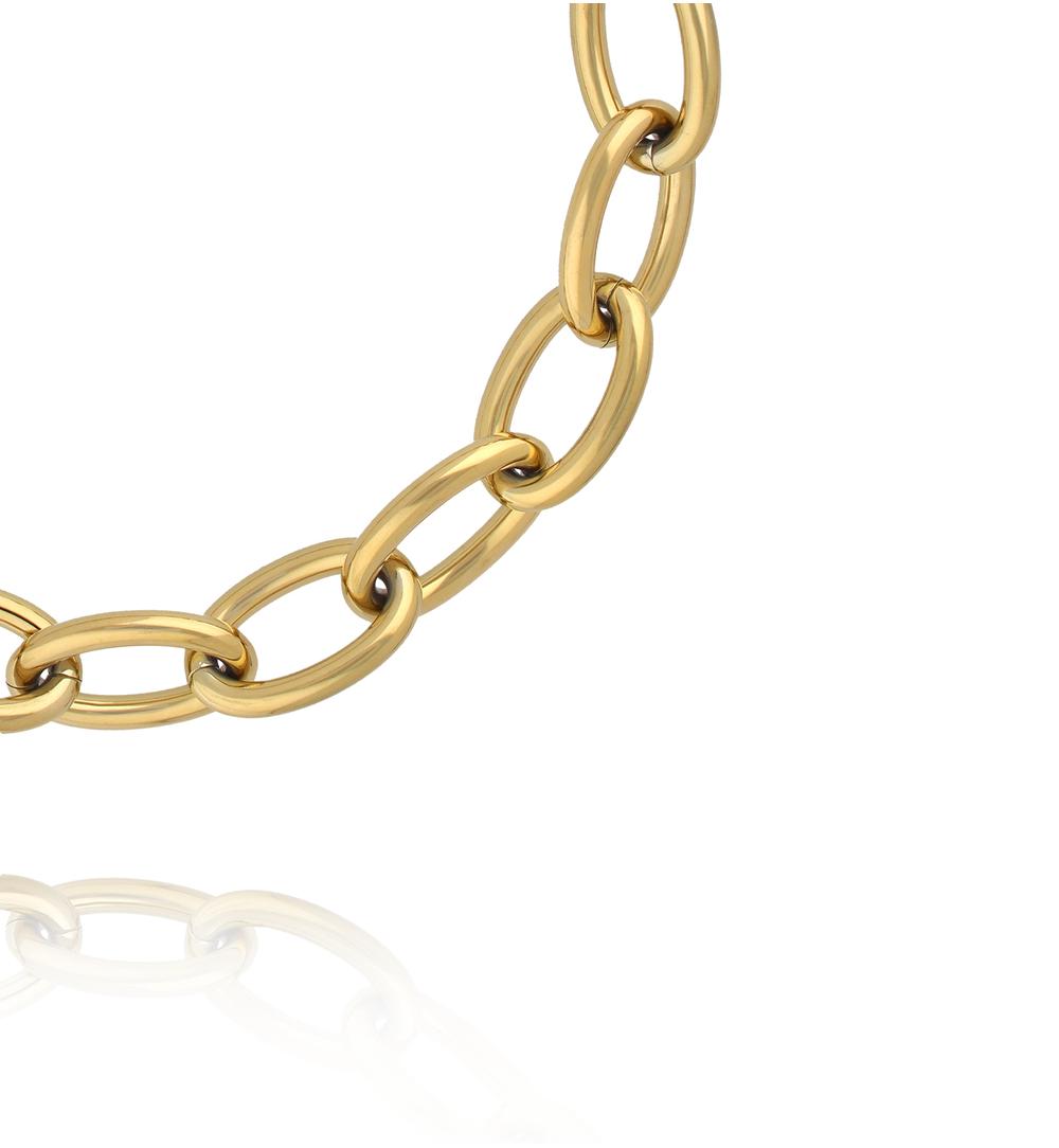 Naszyjnik – złoty łańcuch o masywnych ogniwach NEA0045