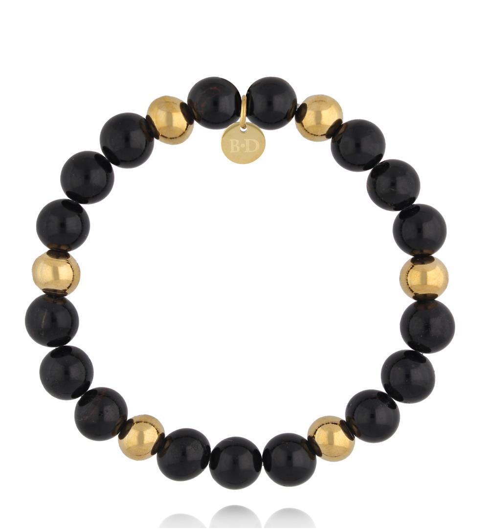 Bransoletka z naturalnego czarnego turmalinu BPA0629