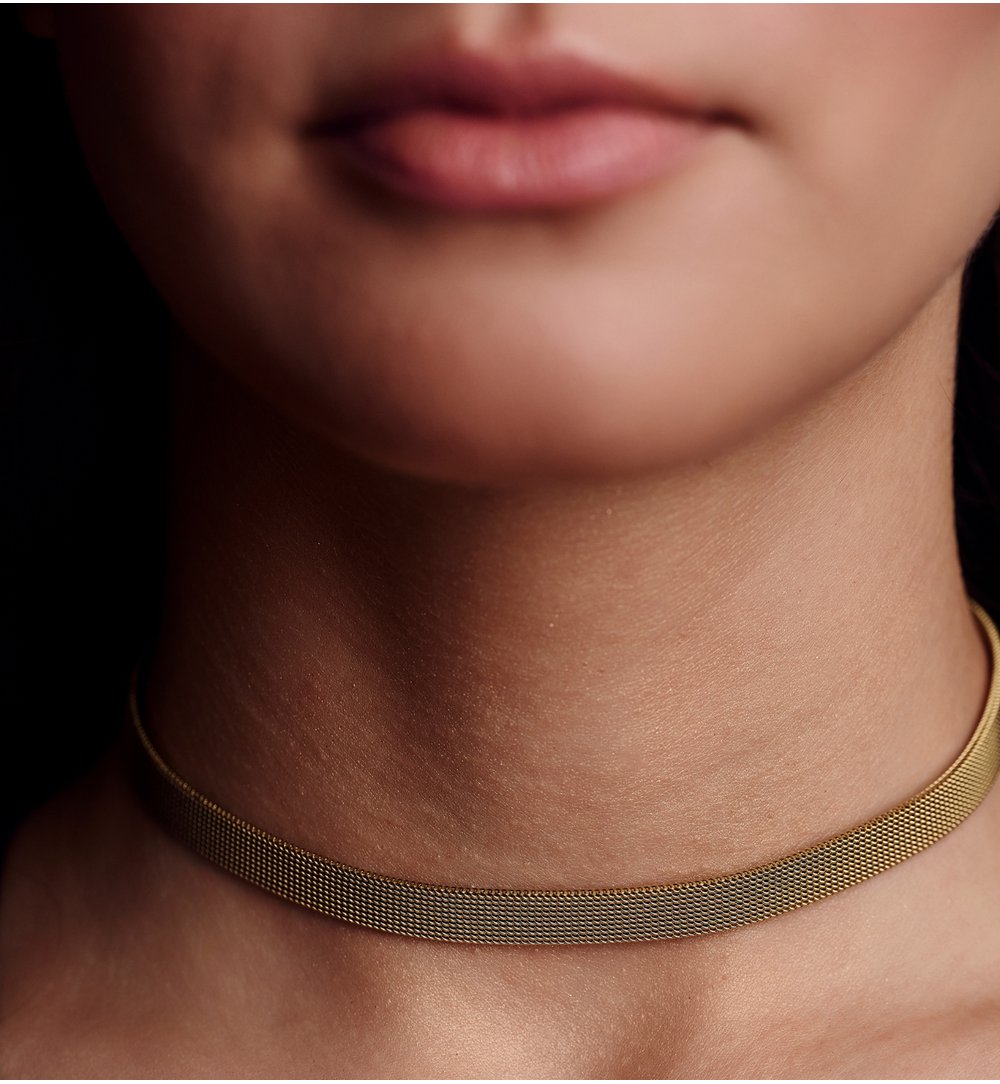 Choker złoty Chic Stainless NSA1185
