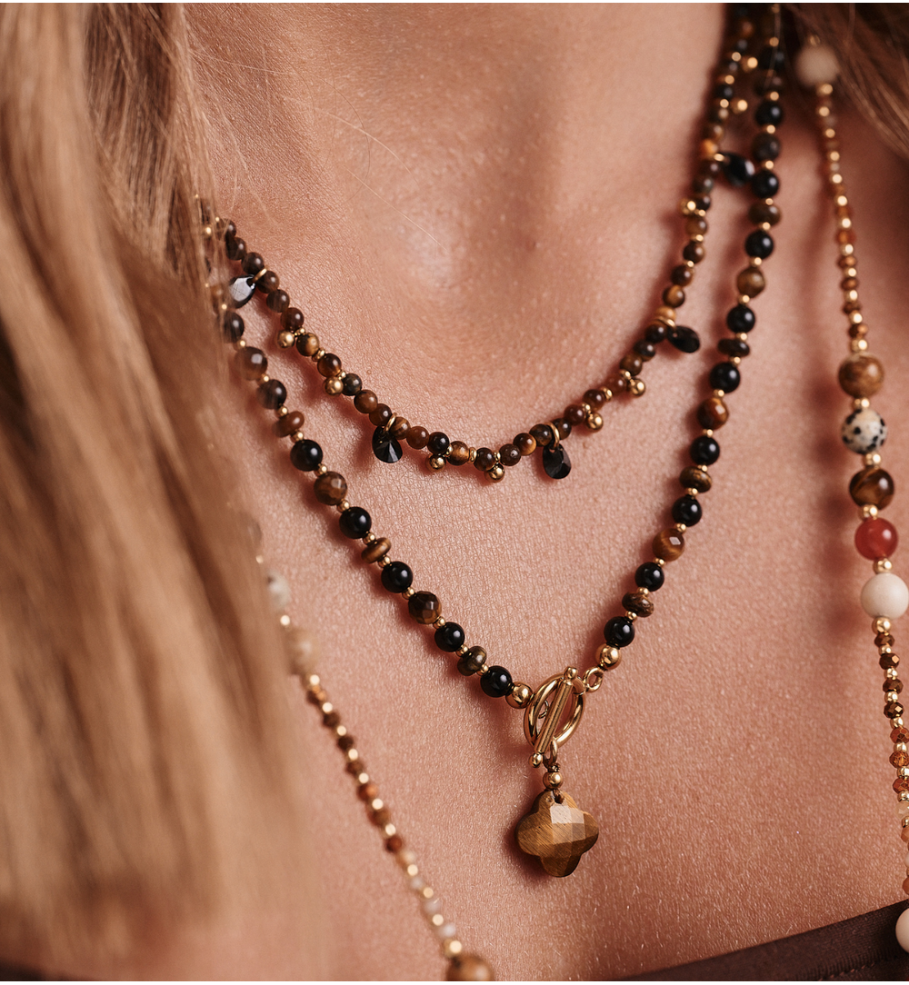 Naszyjnik z tygrysim okiem NSC0590