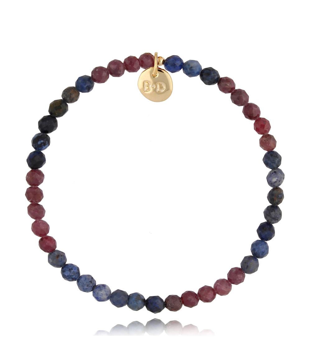 Bransoletka z rubinami i szafirami Lerma BTW1207