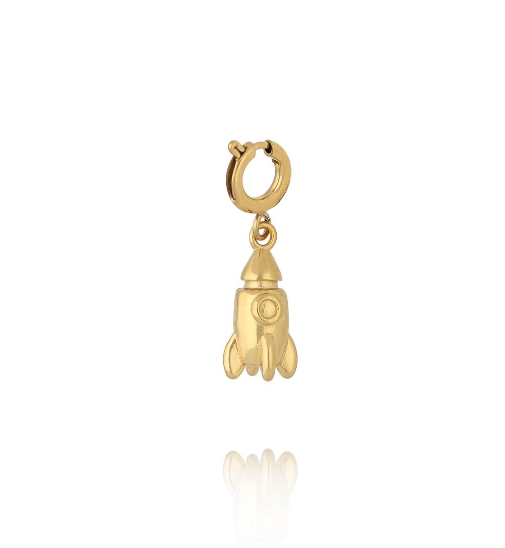 Charms złota rakieta kosmiczna CHA0200