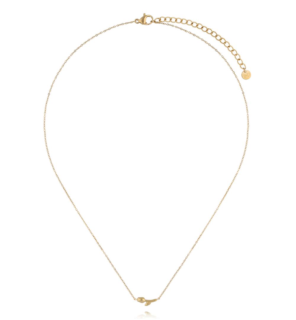 Naszyjnik z tulipanem złoty NSY0758