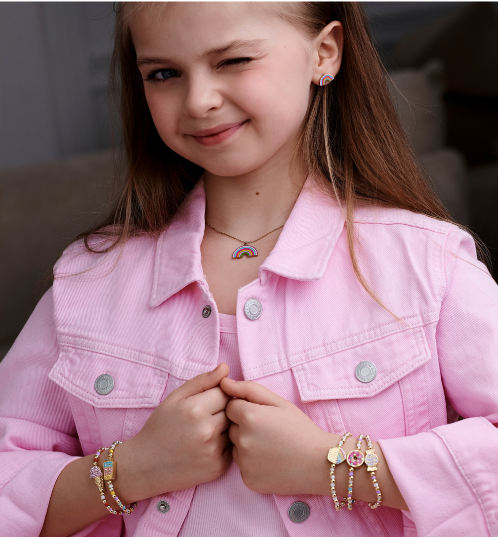 Naszyjnik z zawieszką tęczy NSY0823