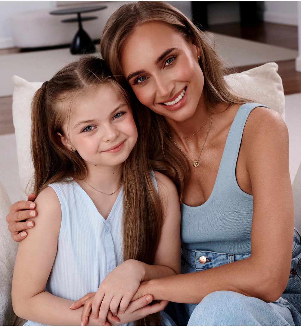 Naszyjnik z tulipanem złoty dla córki NSY0757