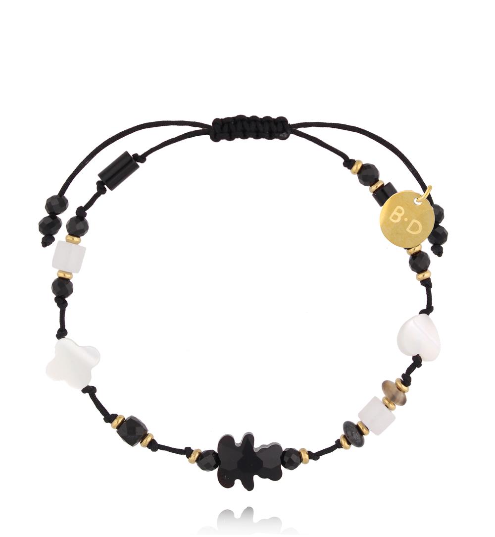 Bransoletka z turmalinami i misiem Bléone BMT0160