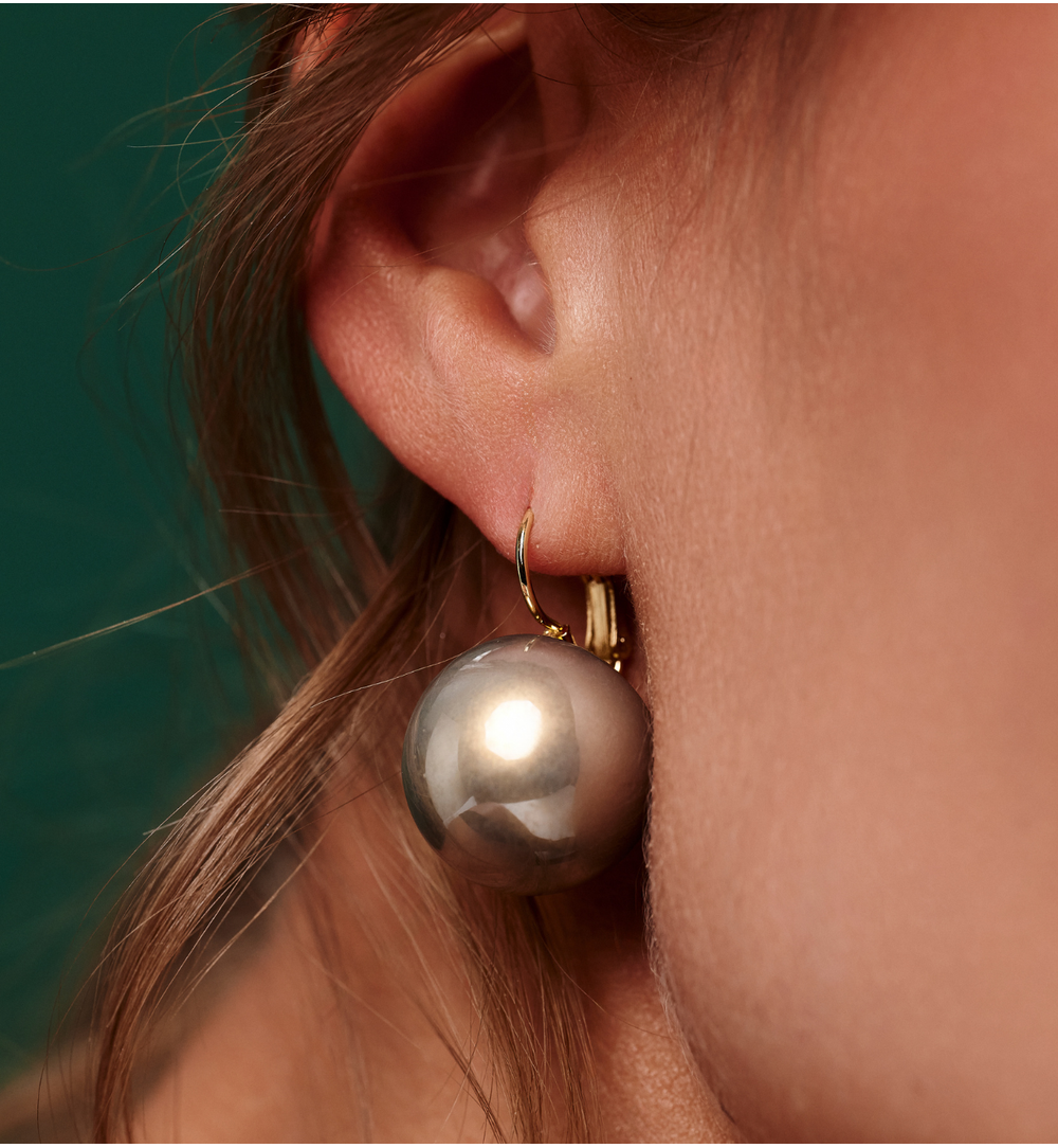 Kolczyki złote z perłami Yutra KPE0147